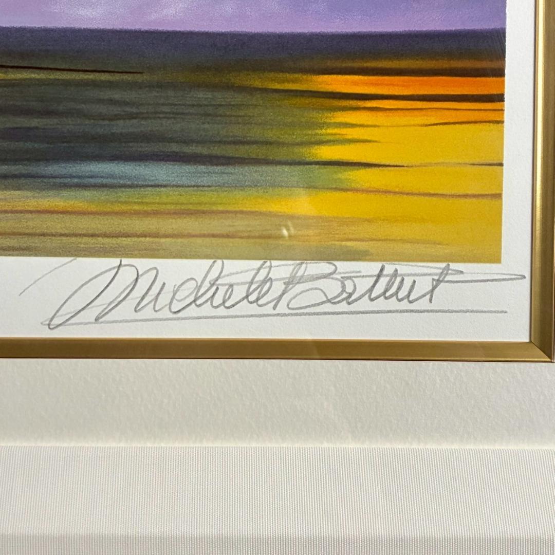 美品 ミッシェル・バテュ「時の流れ」シルクスクリーン 大作 直筆サイン・保証書有