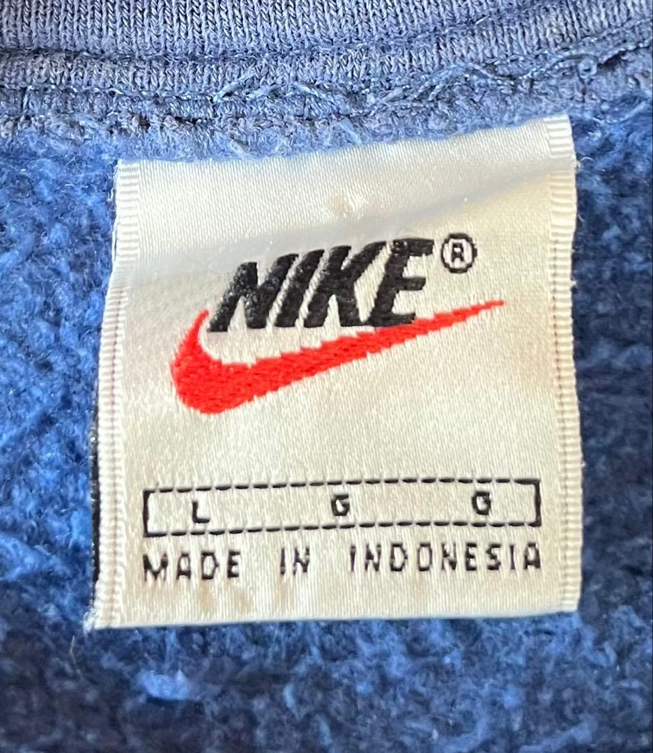 90s NIKE ナイキ 銀タグ ハーフzipスウェット サイズ　L