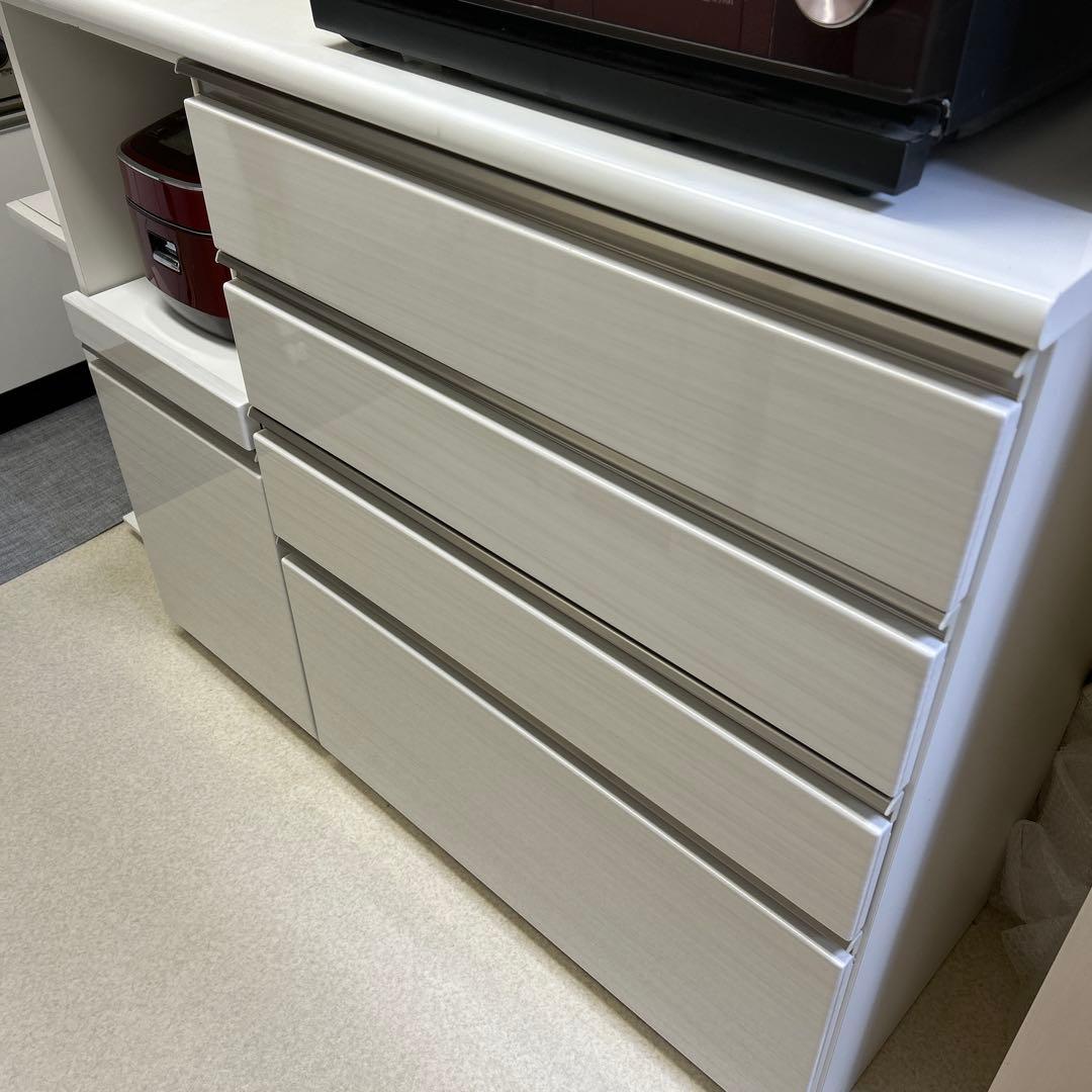 【送料込み】ニトリ食器棚120cm 上下セット／ポスティア