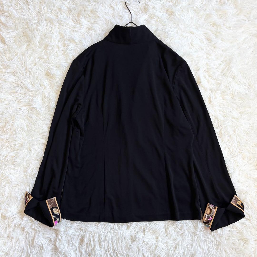 高級感✨ LEONARD レオナール ジャケット 花柄 トリム カンカン　LL