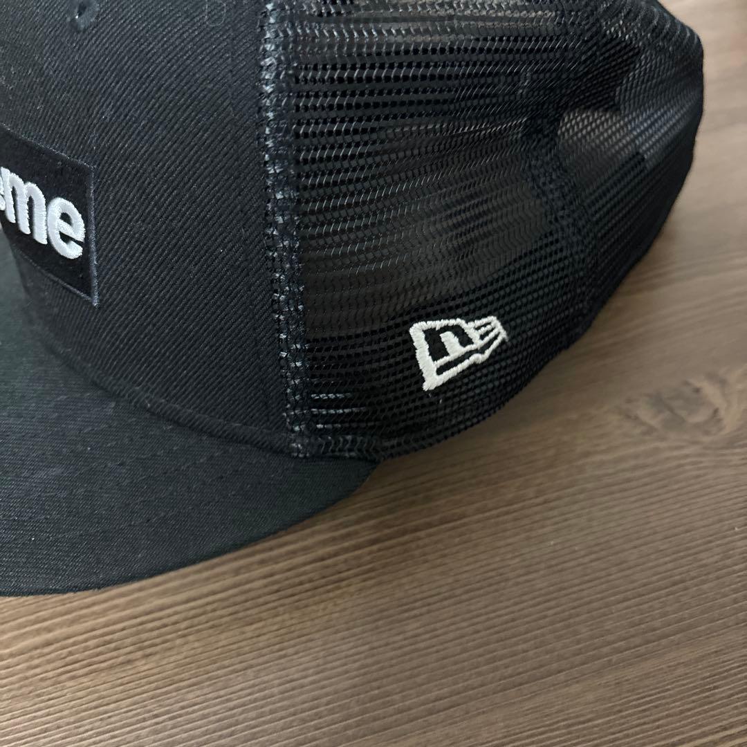 Supreme ブラック メッシュキャップ 7 1/2