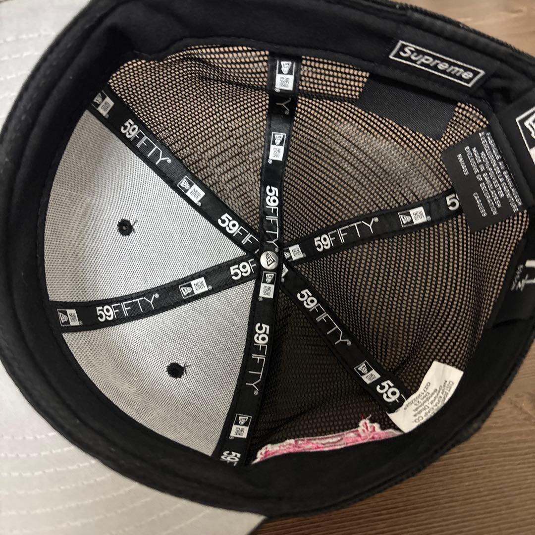Supreme ブラック メッシュキャップ 7 1/2