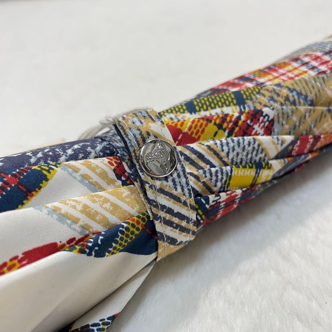 入手困難 新品 ヴィヴィアンウエストウッド 傘 チェック×オーブ