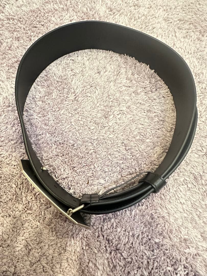 9/9まで値下げ【美品】MIU MIU ミュウミュウ レザーベルト シルバー金具