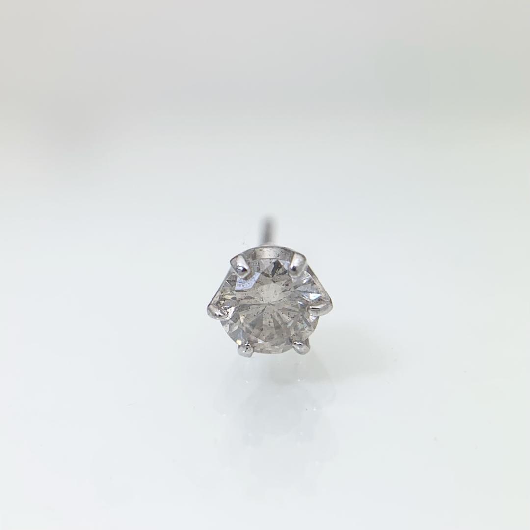 新品 ダイヤモンド 片耳 ピアス 0.25ct Pt900
