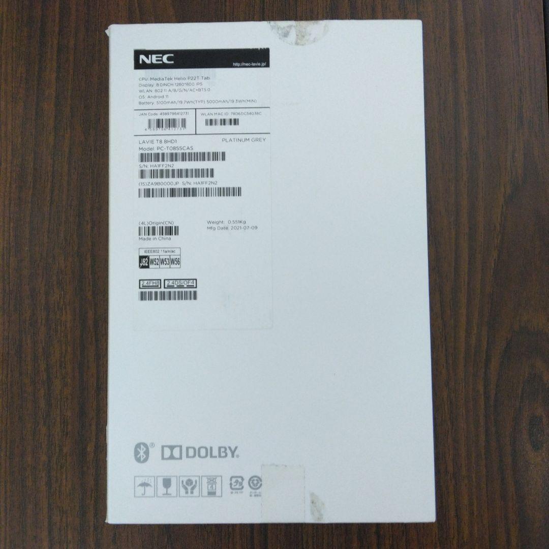 NEC LAVIE T8 タブレット