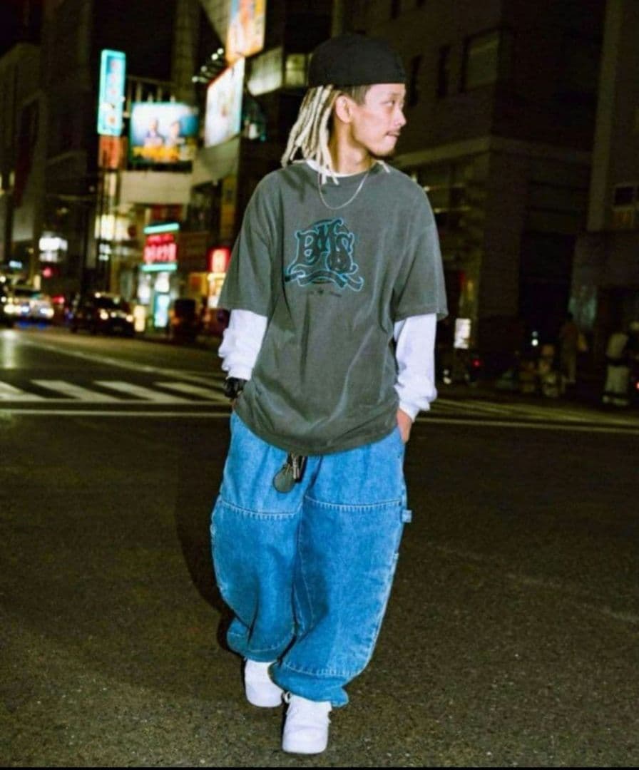 SOSHI NET x MFC STORE ダブルニー ペインターパンツ XL