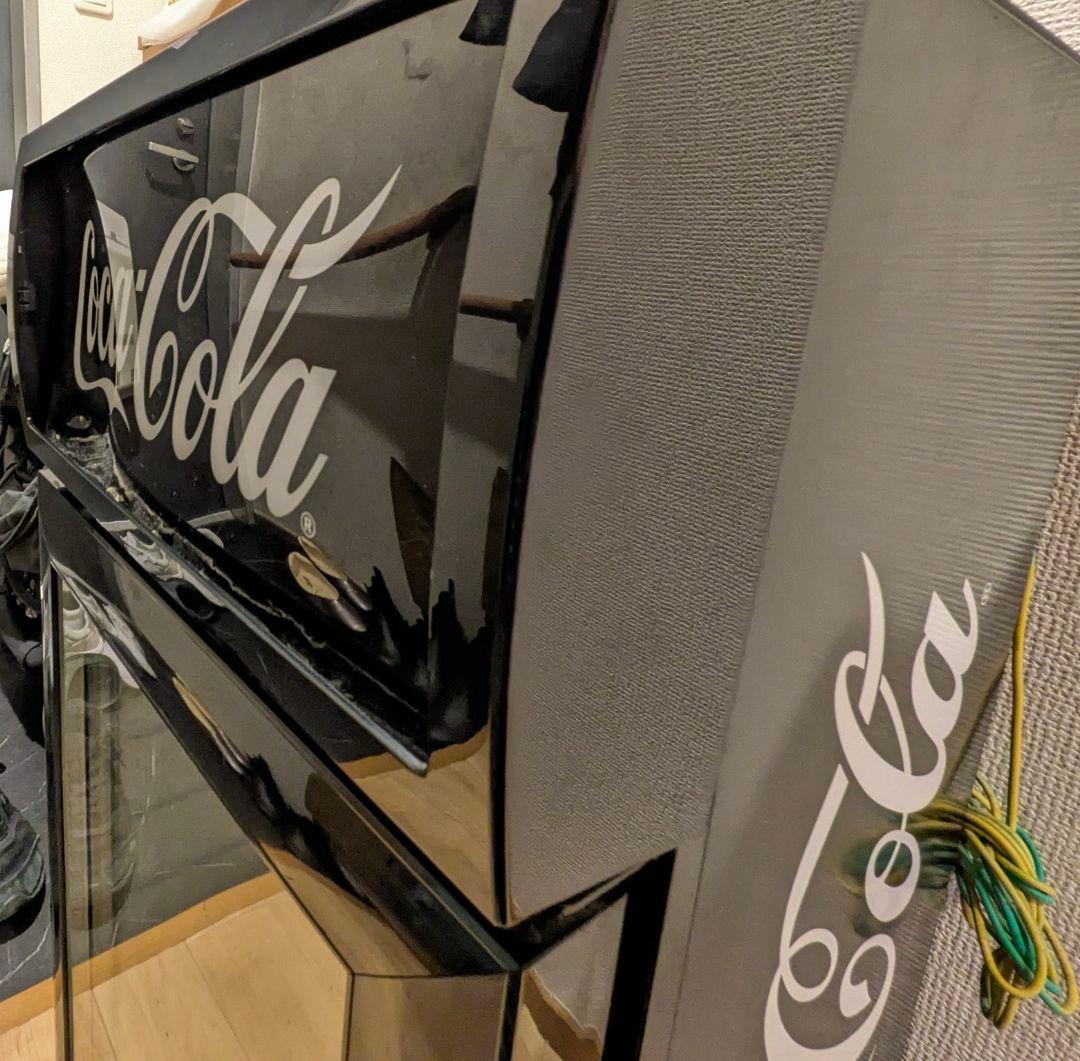 Coca-Cola ガラスドア冷蔵庫 レトロ＊「ロゴ点灯／庫内灯点灯」