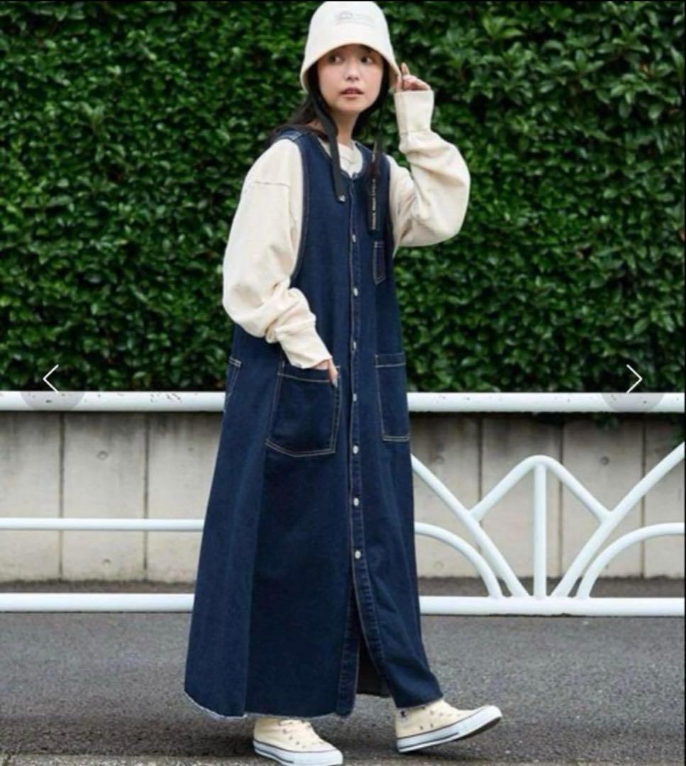 美品　フリークスストア‪×サムシング　ジャンパースカート