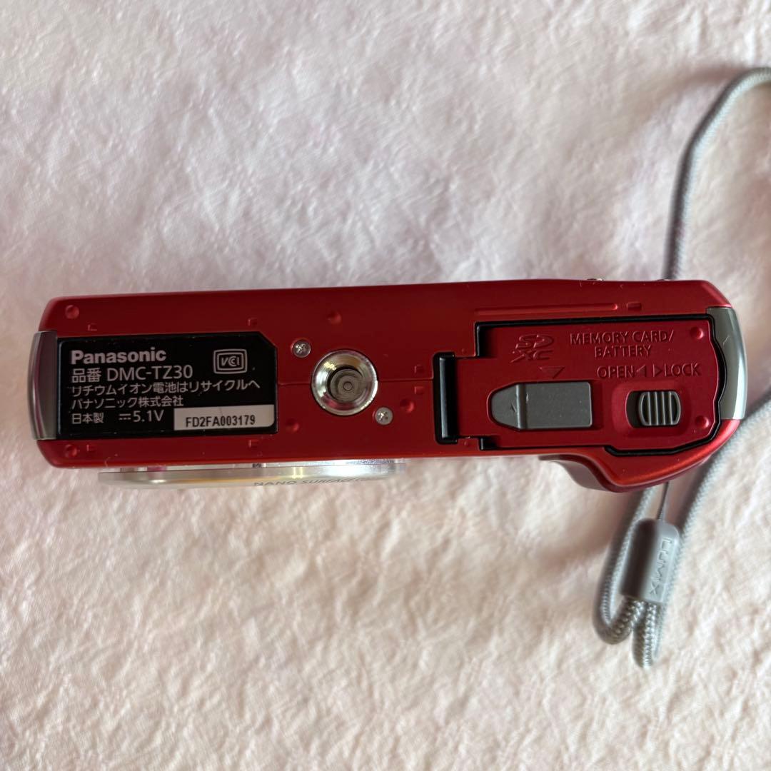 LUMIX DMC-TZ30 レッド 20倍ズーム　カメラライカレンズ