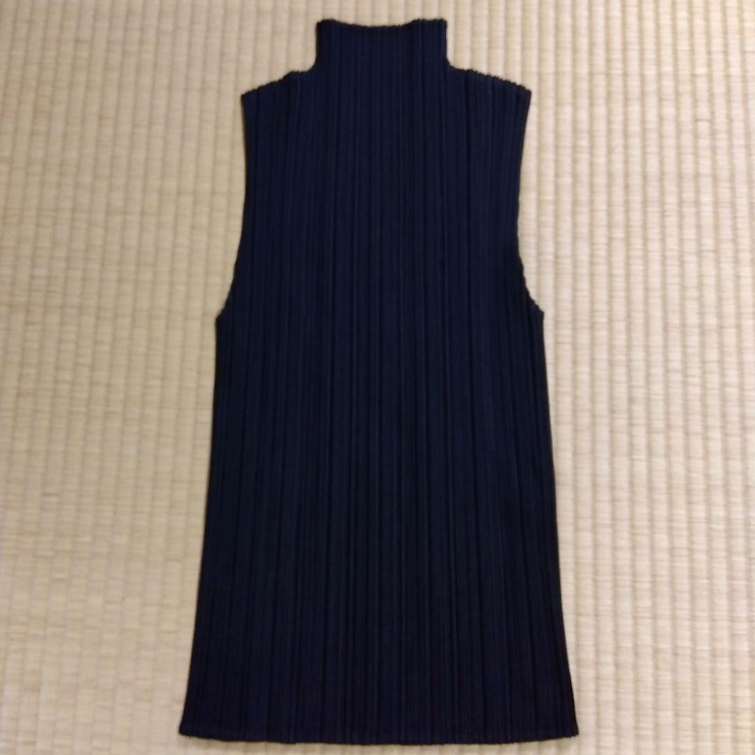 プリーツプリーズ・ノースリーブハイネックブラックSize3