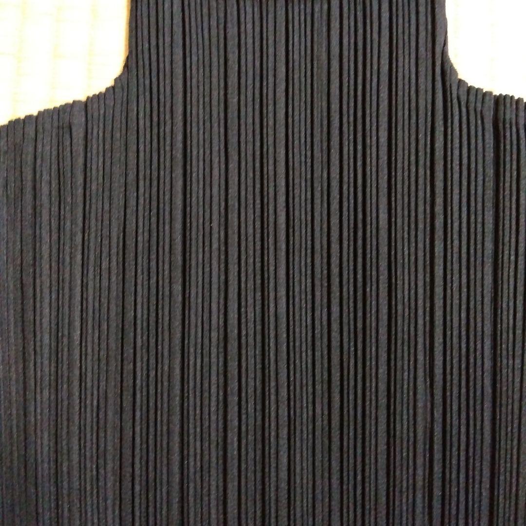 プリーツプリーズ・ノースリーブハイネックブラックSize3