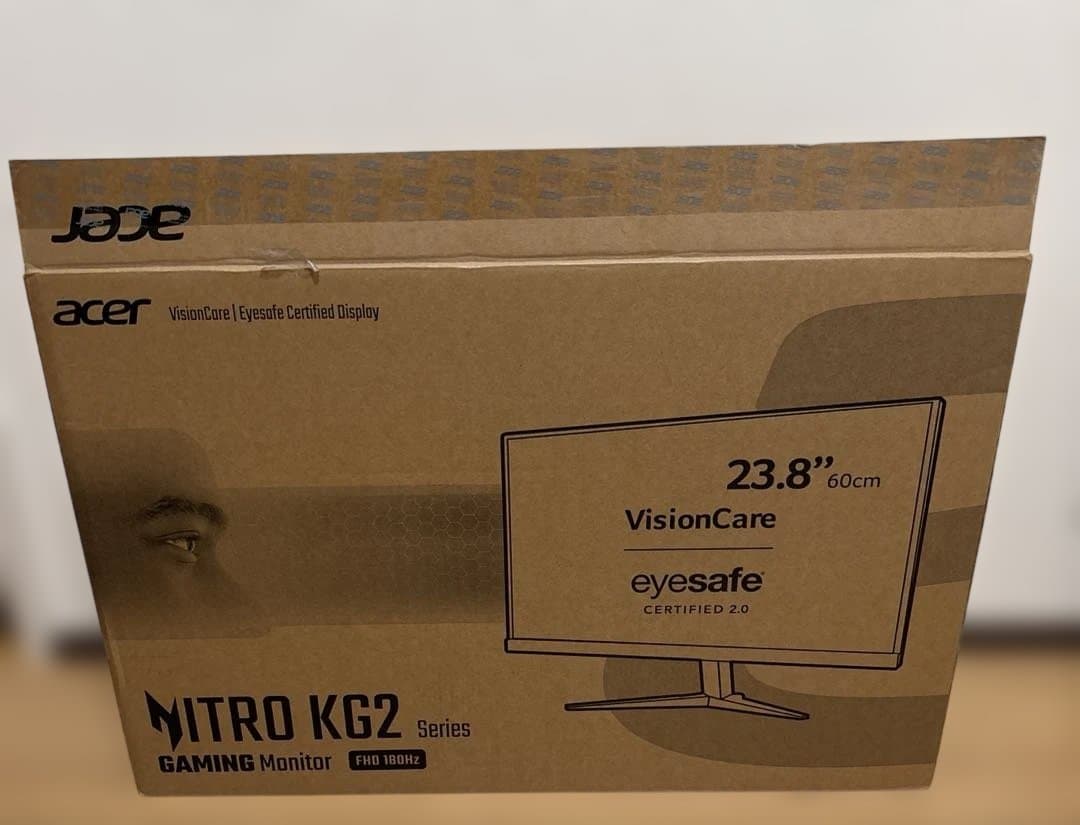 acerゲーミングモニター 23.8 180Hz