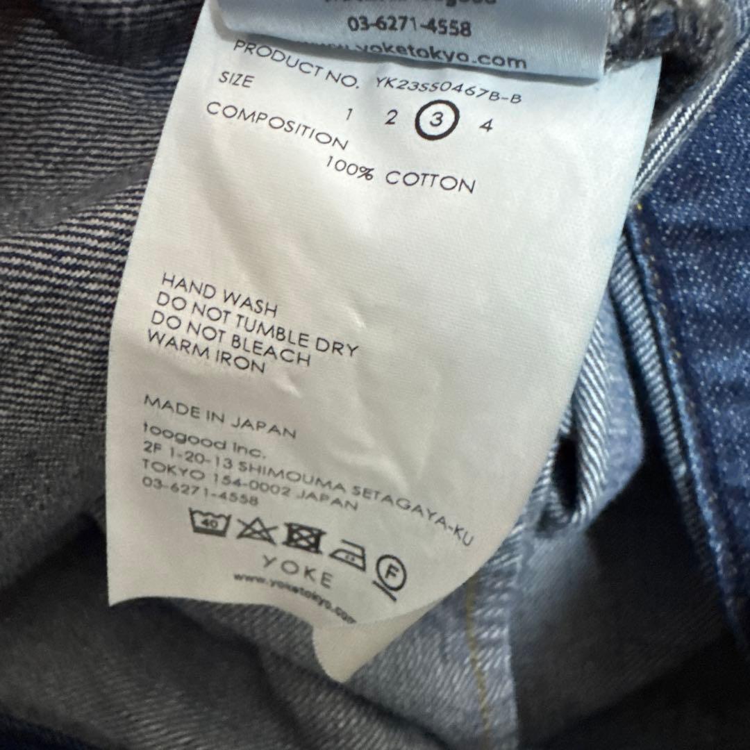 M*O様 YOKE 23SS Bleach Out Denim Jacket