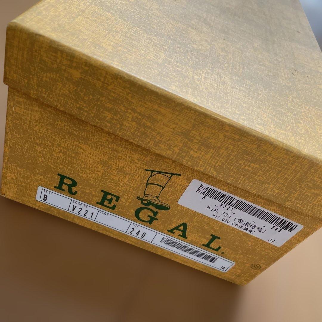 【新品】REGAL V221 24EEE黒ビジネスシューズ
