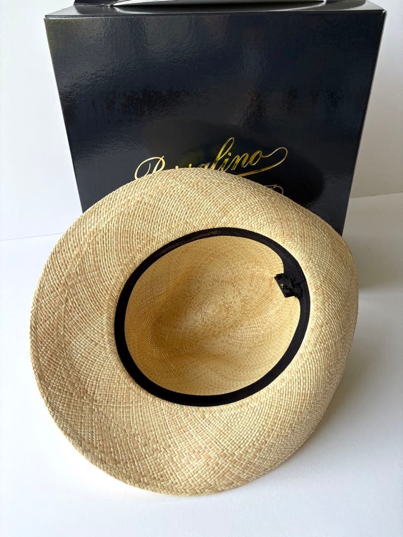 麦わら帽子 イタリア サイズ57 ボルサリーノ 57