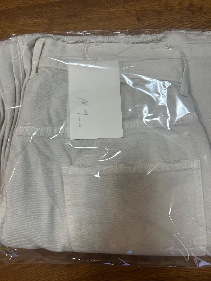 パンツ 26ss ANCELLM \"#05 AGING type-C\" - WHITE