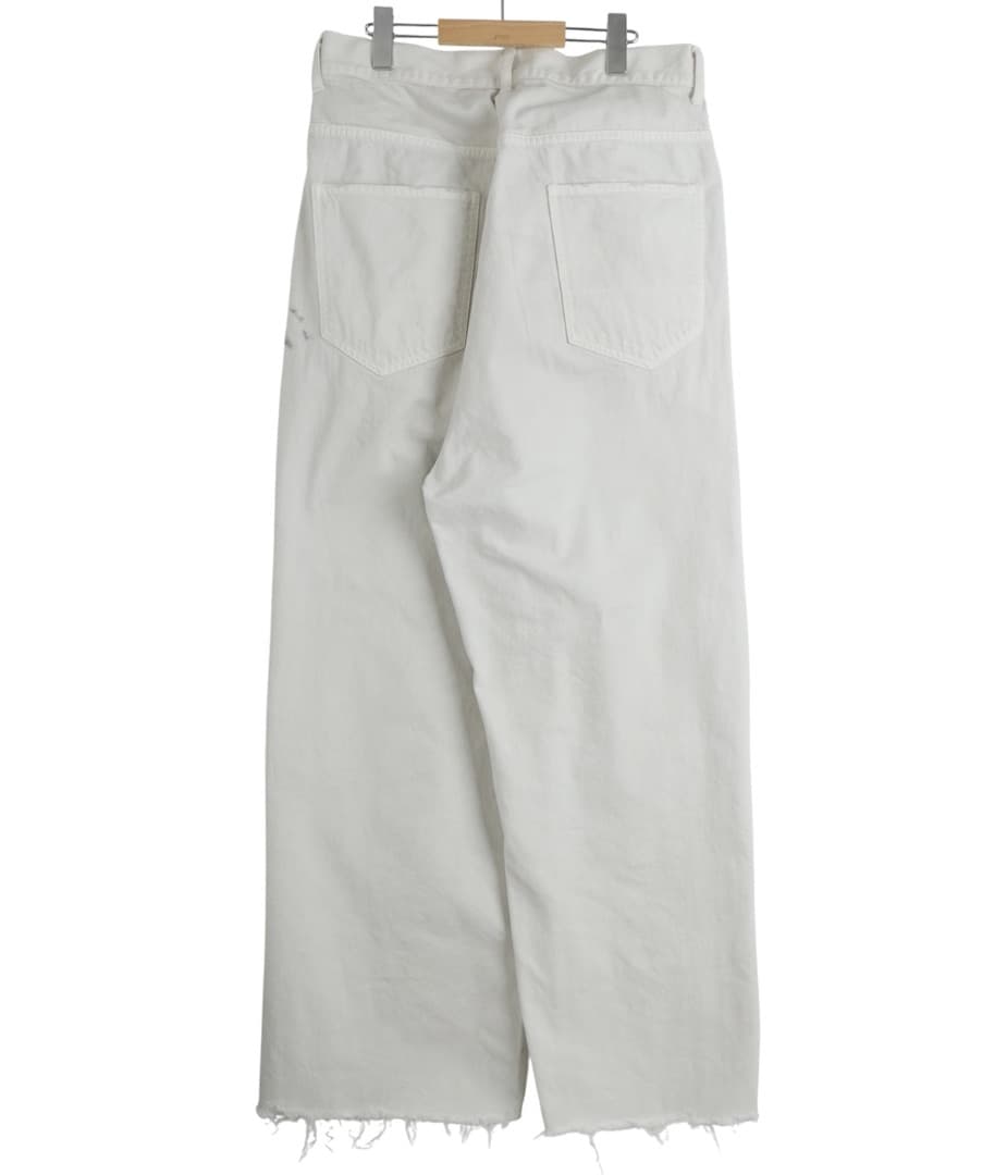 パンツ 26ss ANCELLM \"#05 AGING type-C\" - WHITE