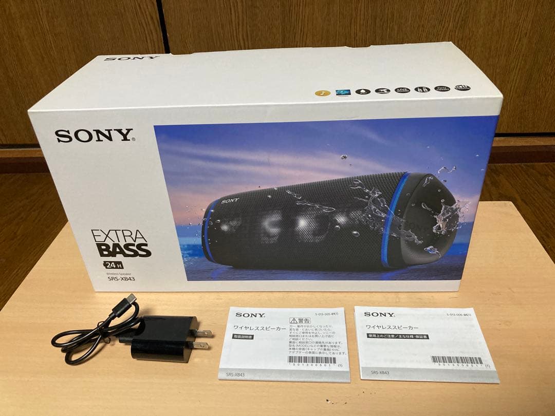 SONY SRS-XB43B重低音ワイヤレススピーカー ブラック