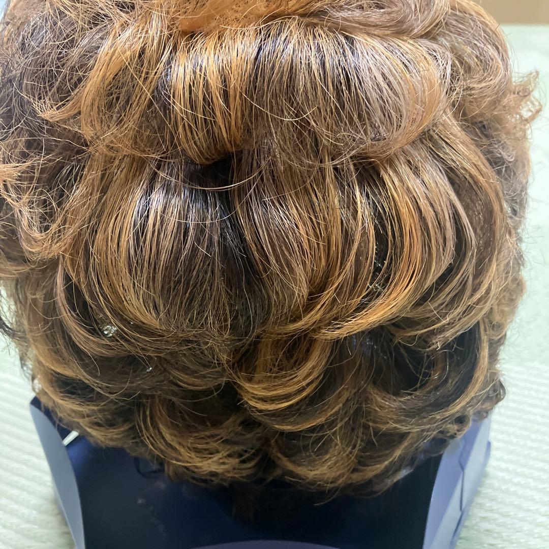 morefleur モアフルール ウィッグ 人毛混 ブラウン系 クリップ付き中古