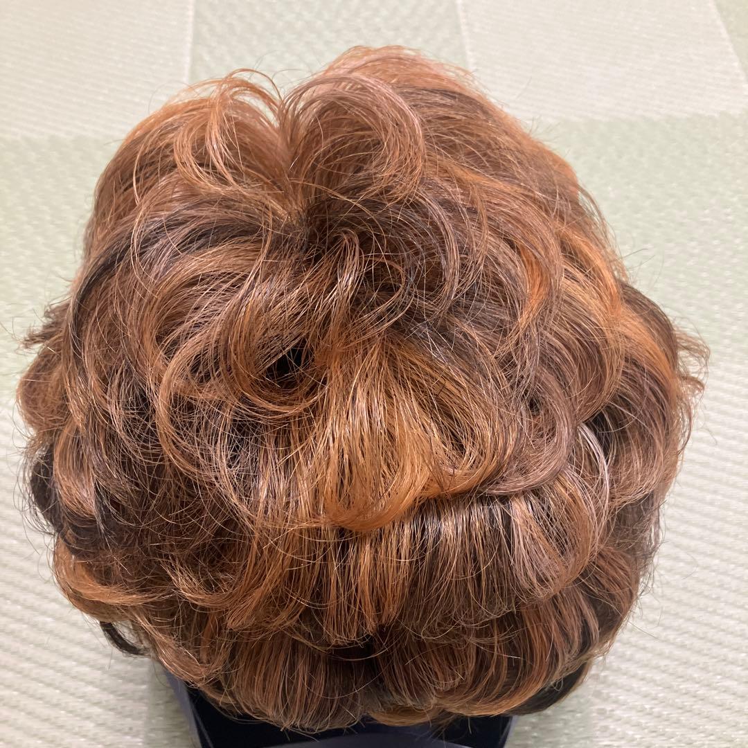 morefleur モアフルール ウィッグ 人毛混 ブラウン系 クリップ付き中古