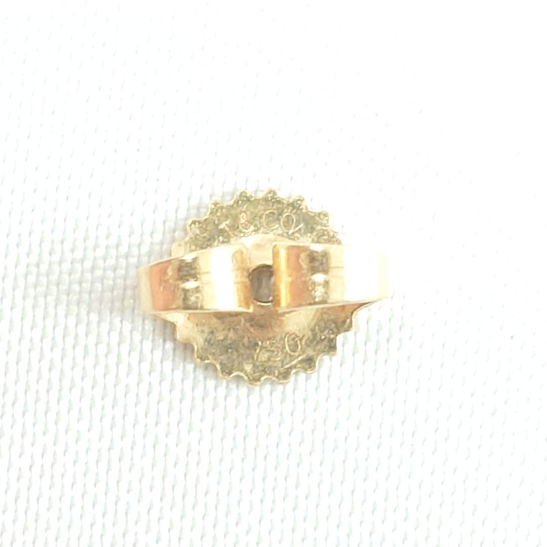 ティファニー K18 クロスステッチ ピアス 片耳用 6532