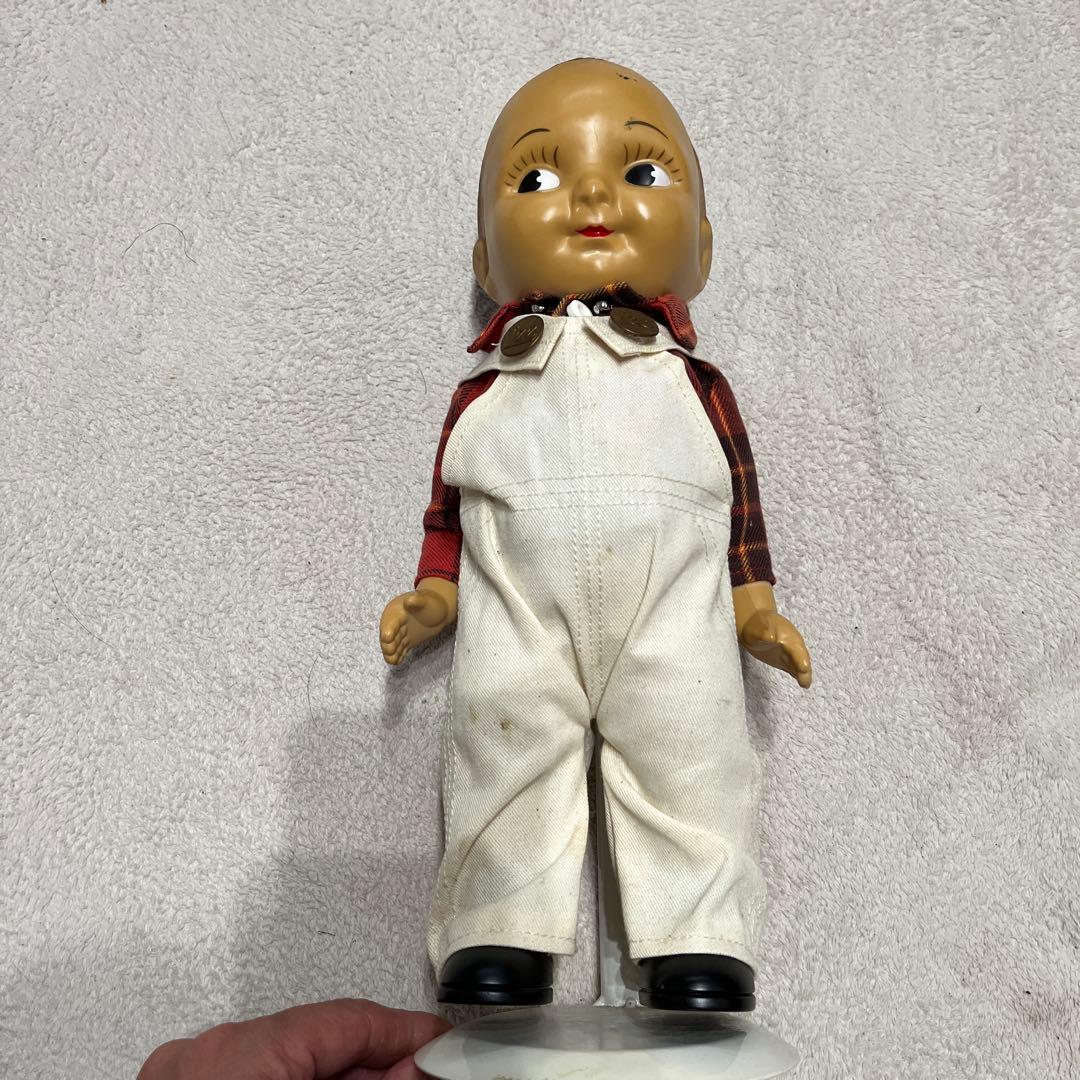 最終値下げ　buddy lee 人形 オーバーオール チェック柄シャツ