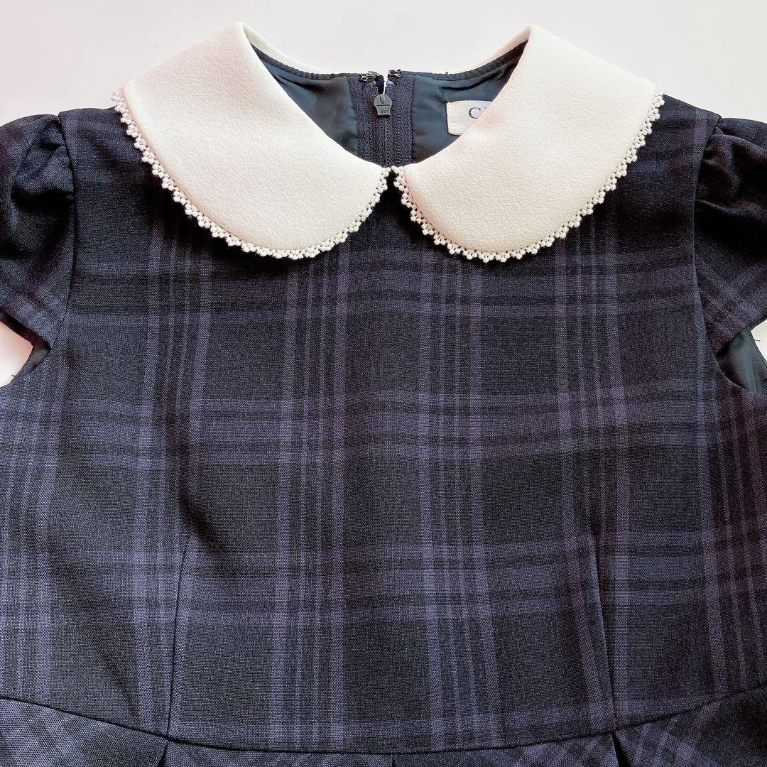 120size チェック セレモニー 入学 卒園 発表会 フォーマル 女の子