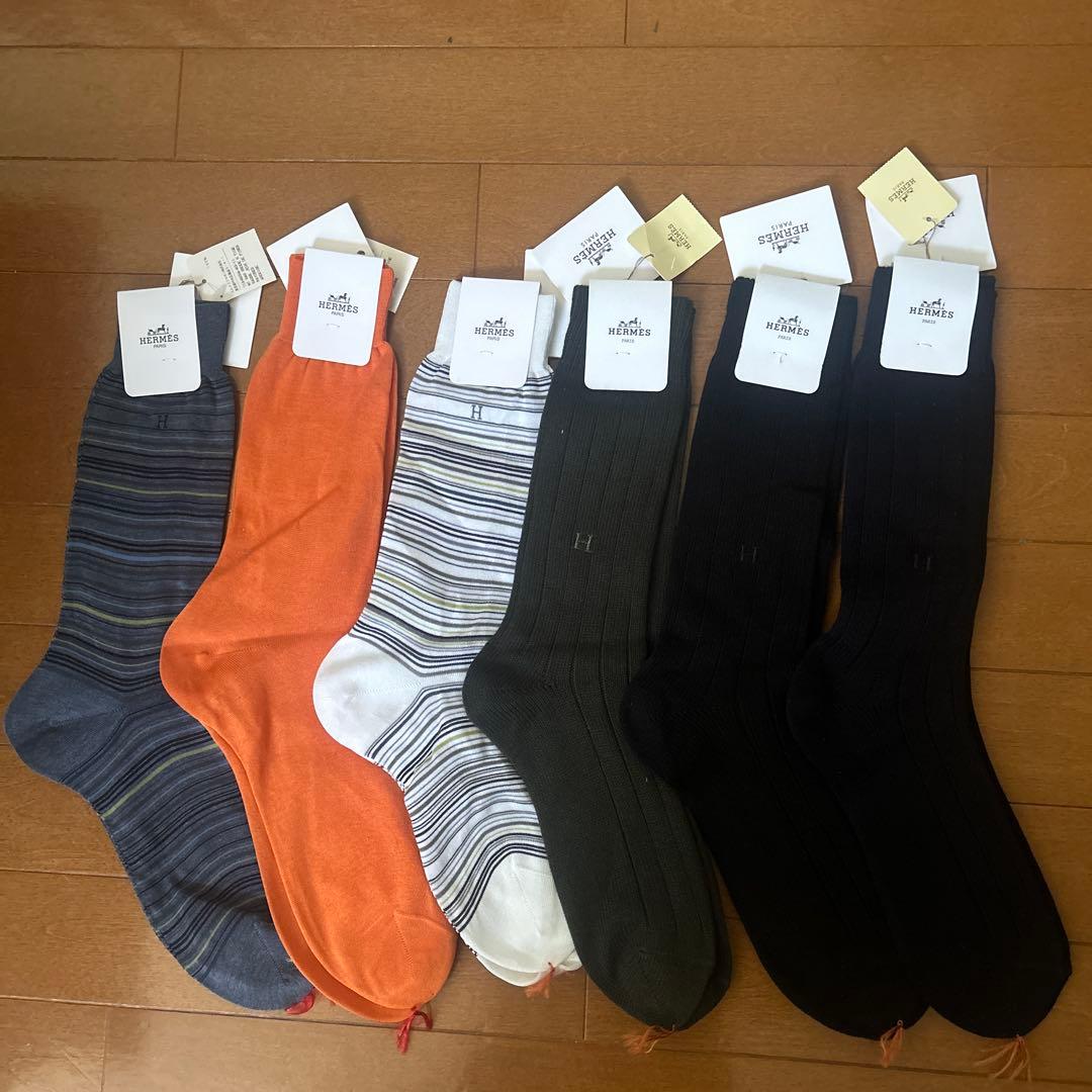 HERMES メンズソックス 6足セット(新品、未使用)