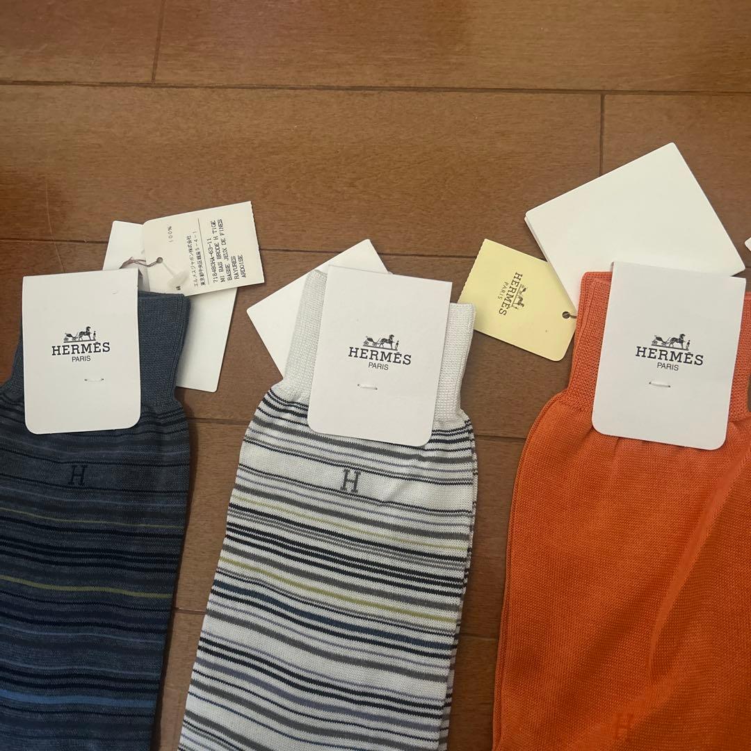 HERMES メンズソックス 6足セット(新品、未使用)