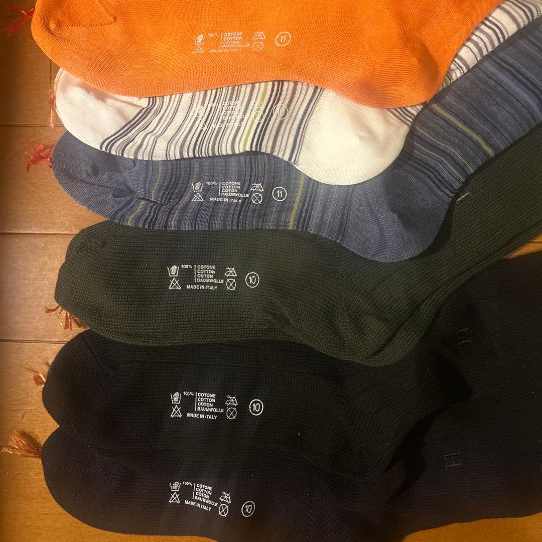 HERMES メンズソックス 6足セット(新品、未使用)