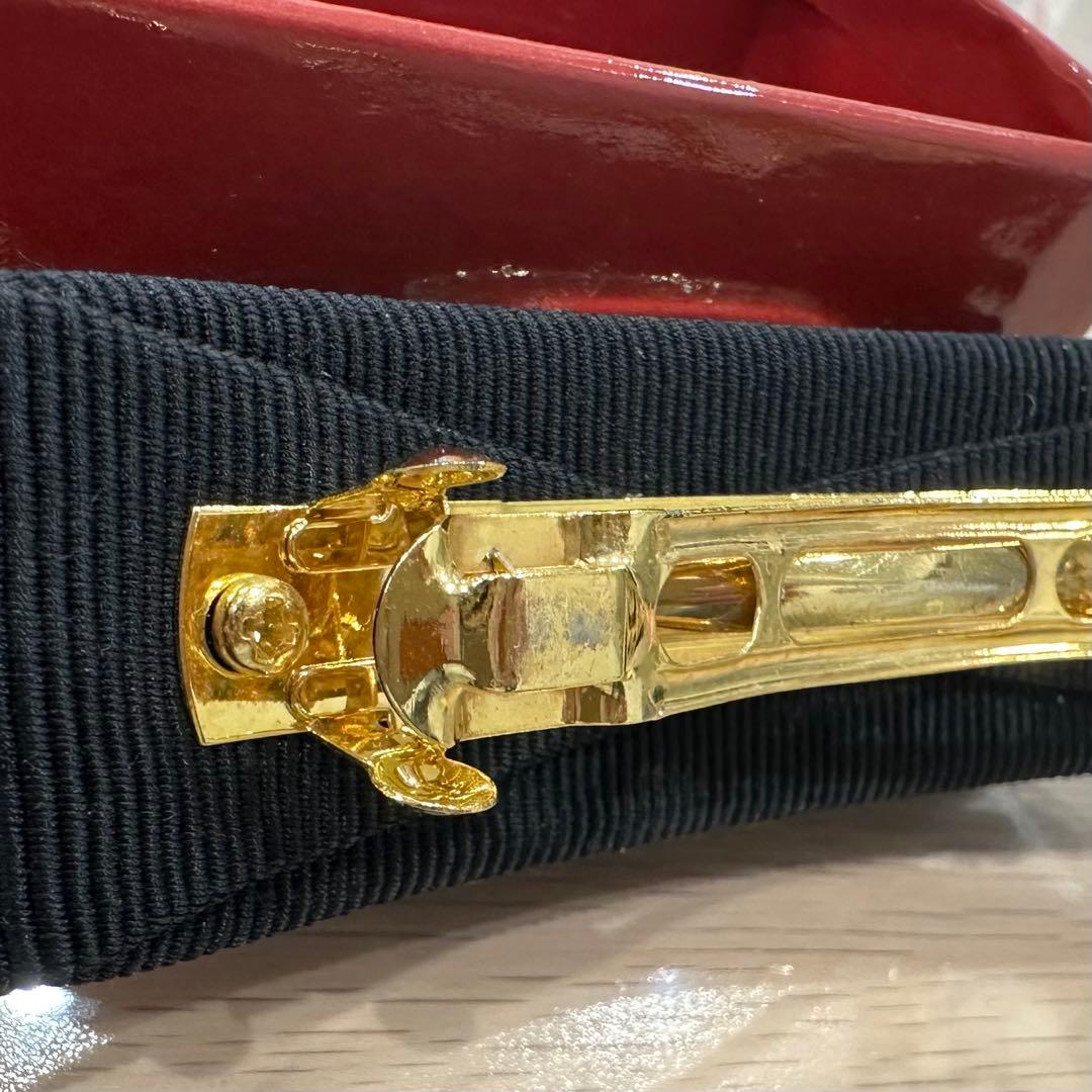 【美品】フェラガモ　バレッタ黒