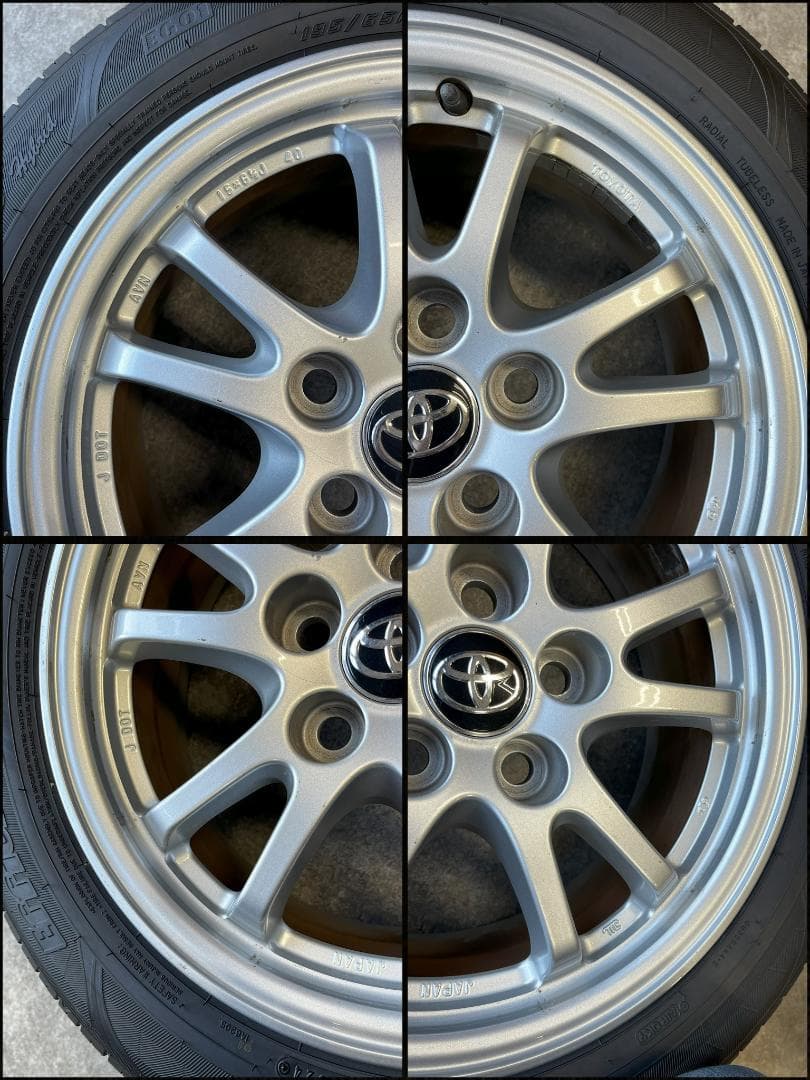 【ヒロ】GOOD YEAR 15インチタイヤ プリウス 純正ホイール4本