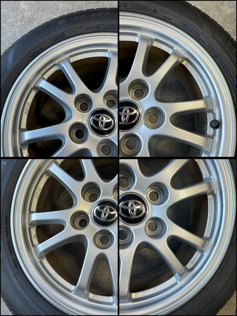 【ヒロ】GOOD YEAR 15インチタイヤ プリウス 純正ホイール4本