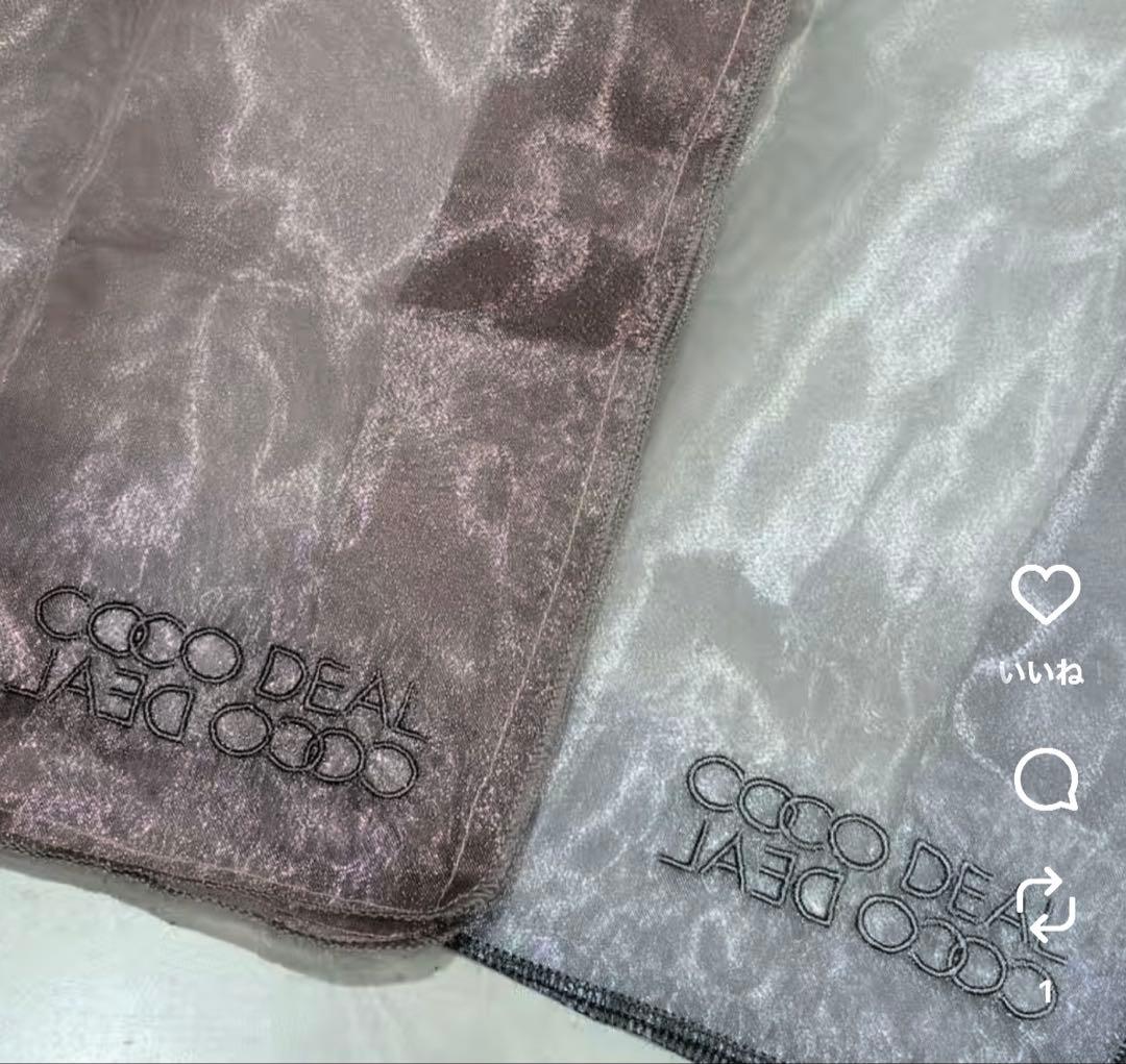 COCODEAL 小花/ハート刺繍ニットカーディガン