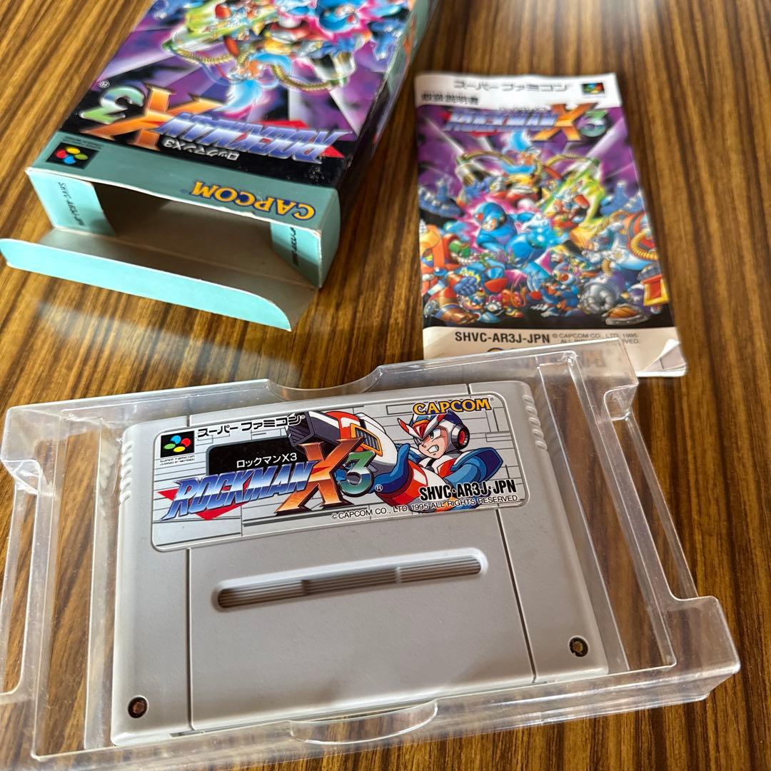 スーパーファミコンソフト　ロックマンX3 箱　取説付き　カプコン