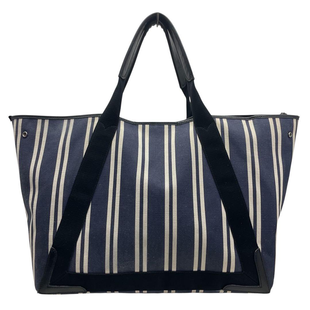 バレンシアガ トートバッグ ネイビーカバス キャンバス A4 ネイビー大容量