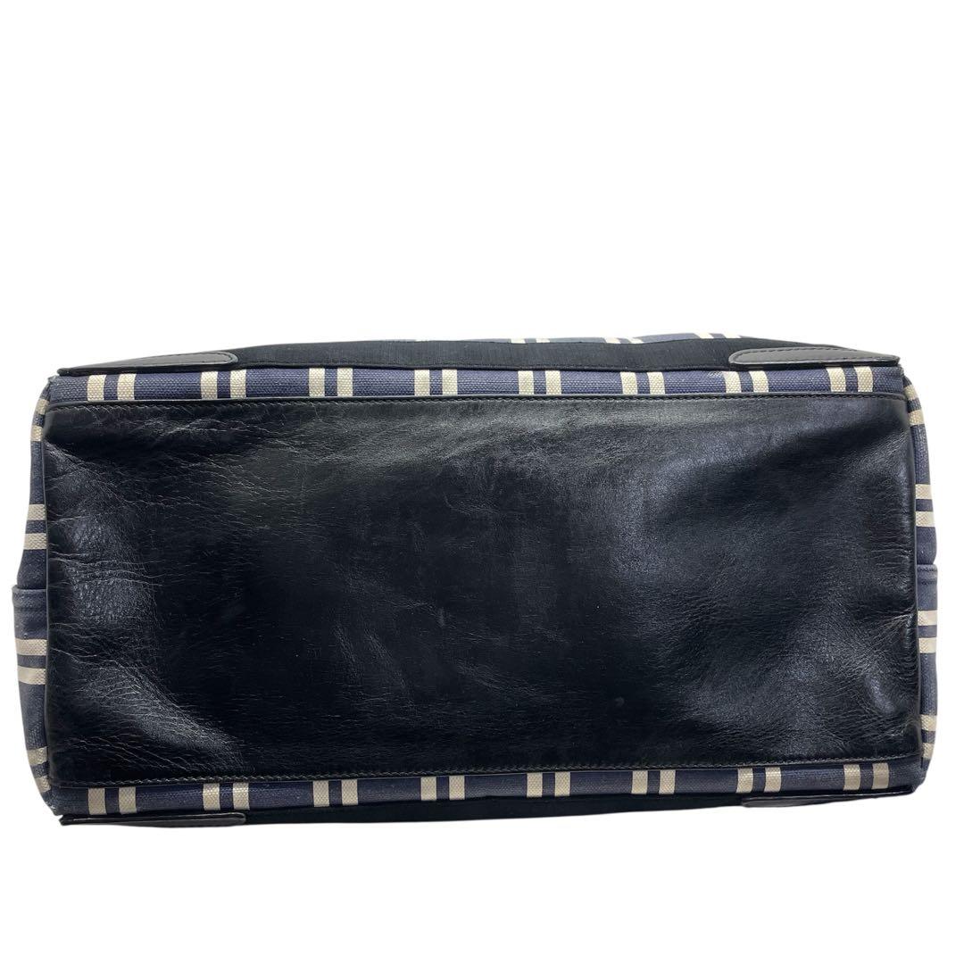 バレンシアガ トートバッグ ネイビーカバス キャンバス A4 ネイビー大容量