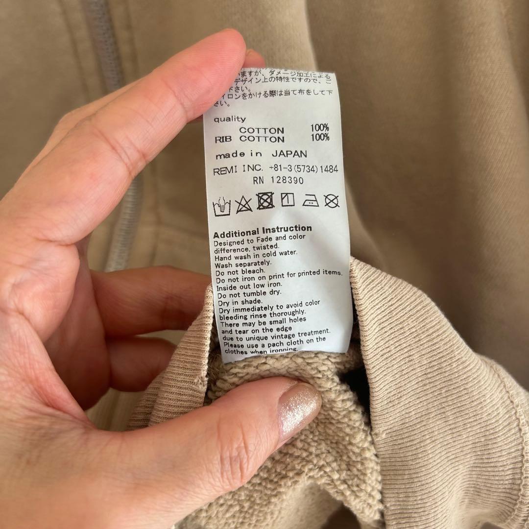 SHISHIKUI × REMI RELIEF / ZIPAR パーカー