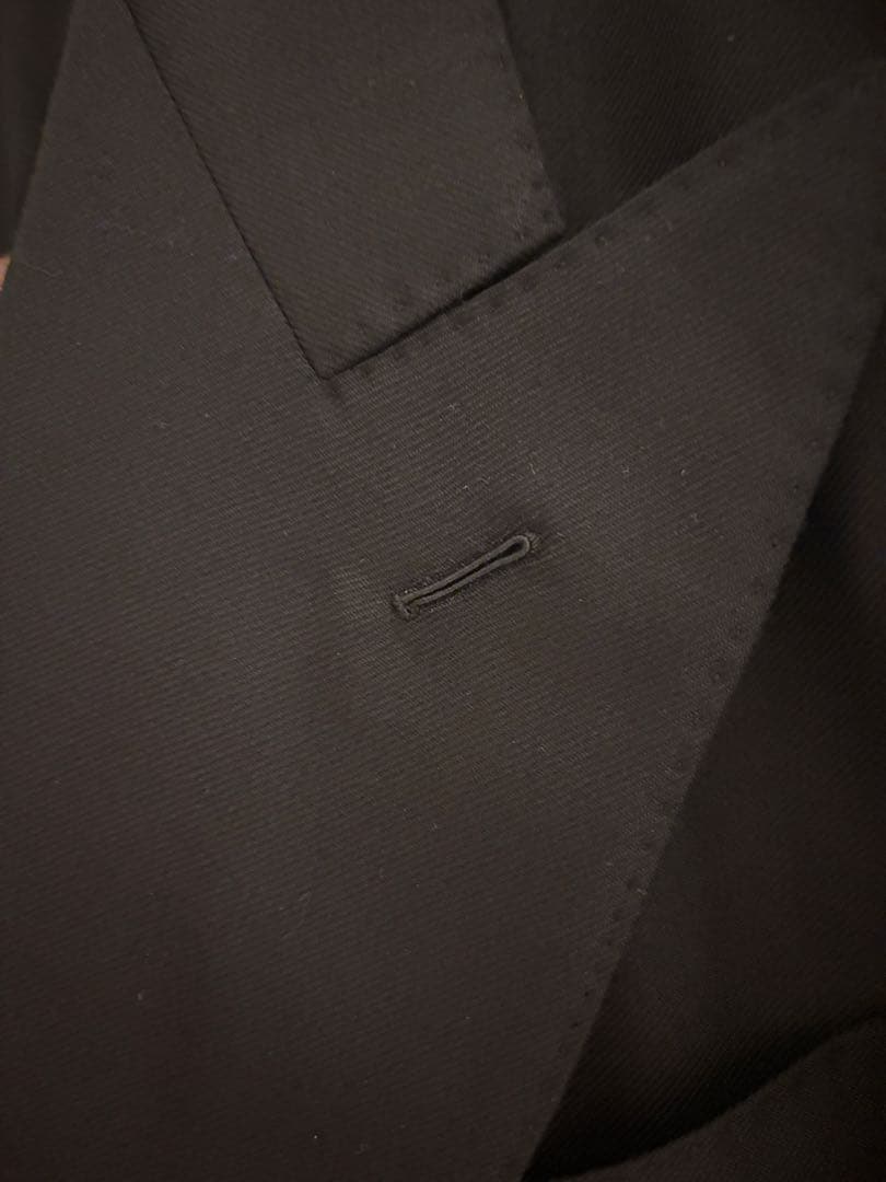 HUSBANDS ダブルブレスト ブラックスーツ