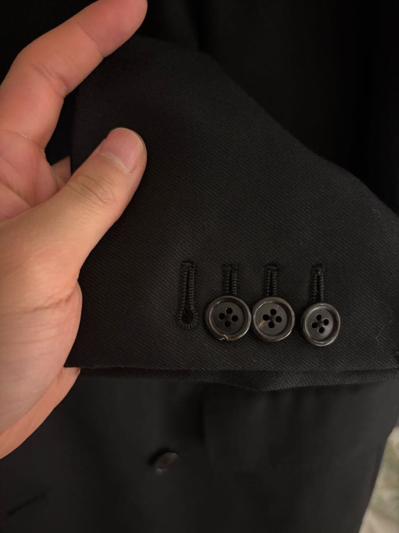 HUSBANDS ダブルブレスト ブラックスーツ