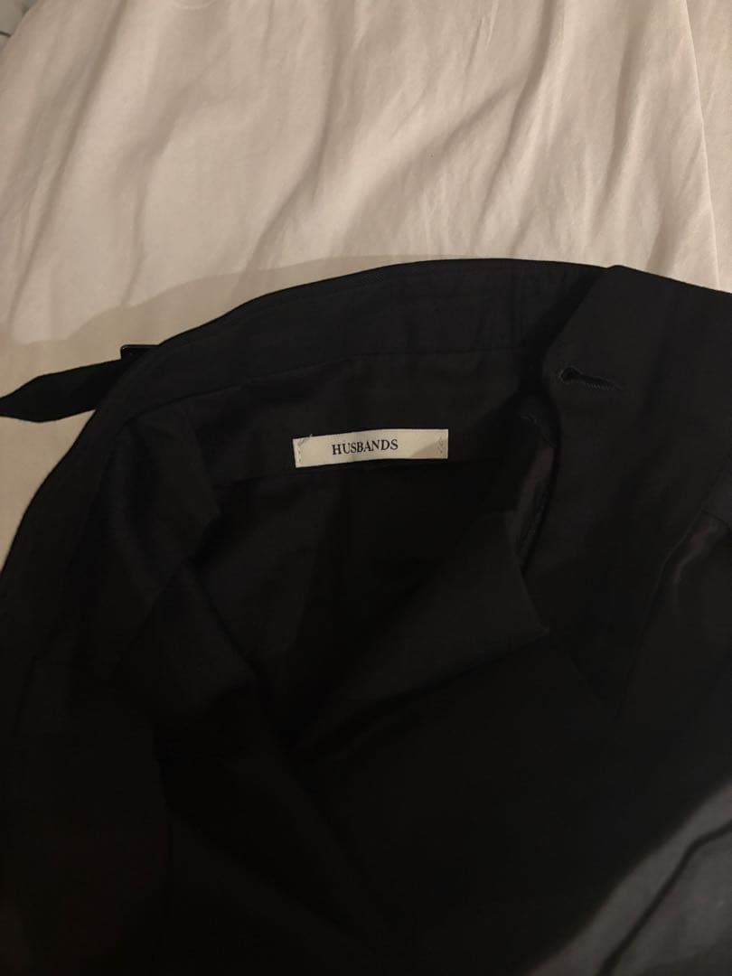HUSBANDS ダブルブレスト ブラックスーツ