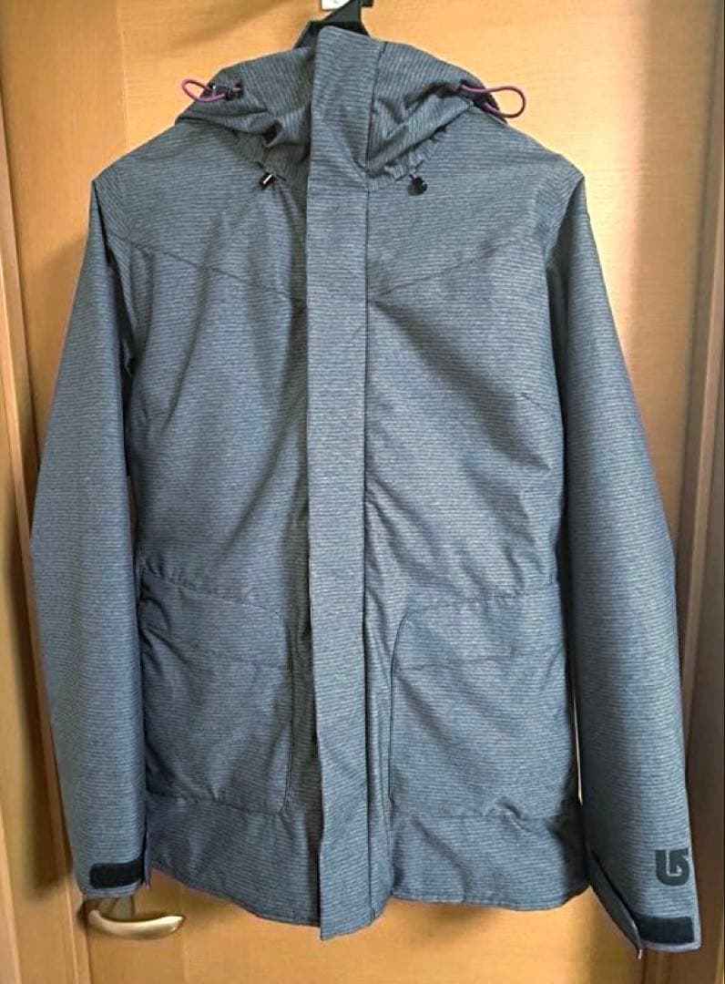 新品同様 BURTON バートン スノーボードウェア レディース グレー ピンク