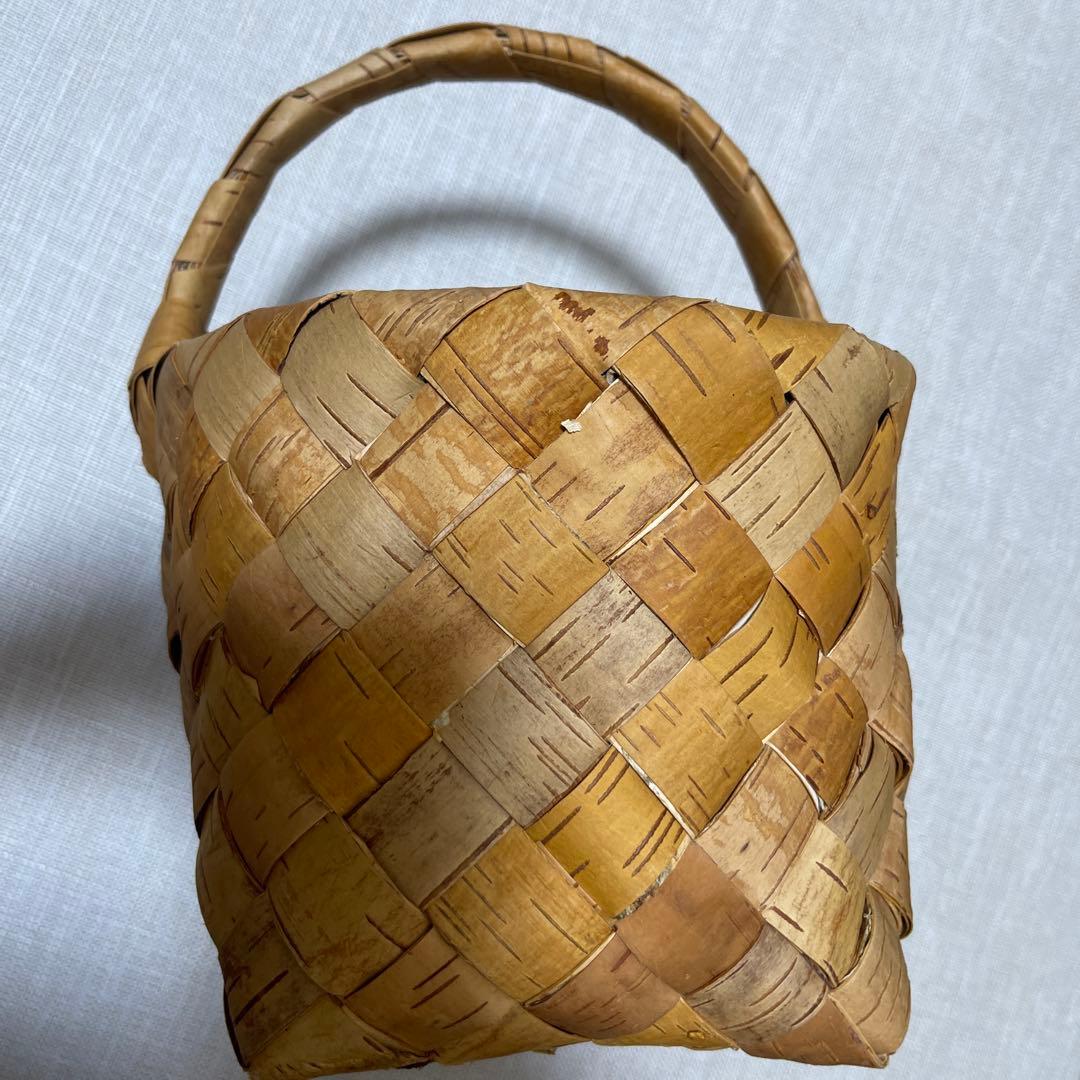 大セール！ロシア大ベテラン最後の白樺のバスケットです。