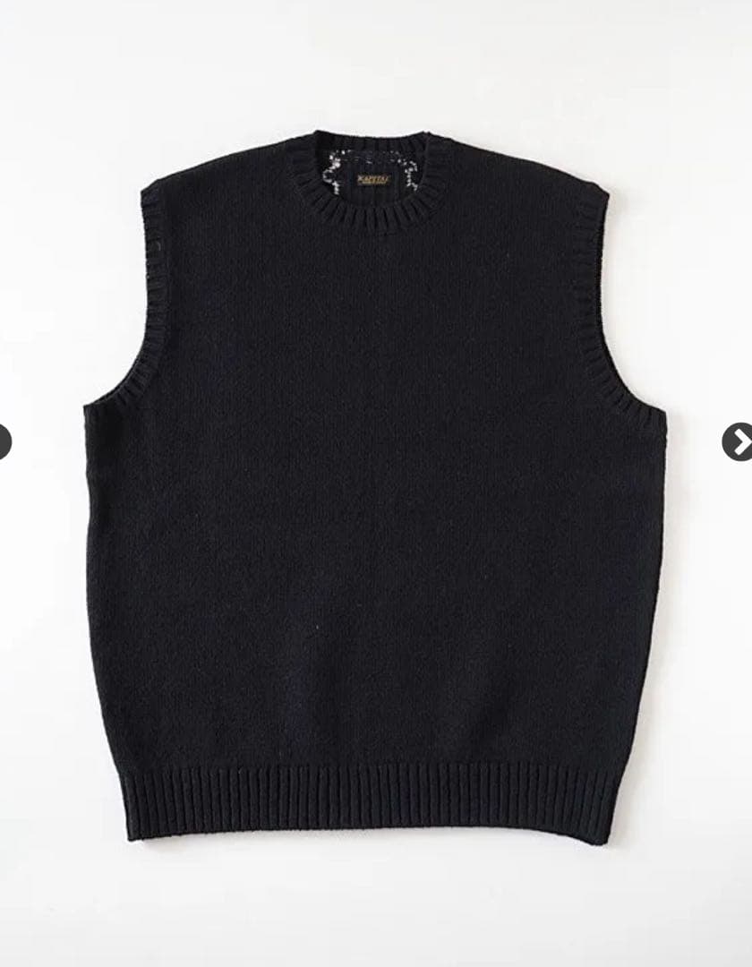 KAPITAL キャピタル 5G ウール BONEベスト ブラック サイズ3