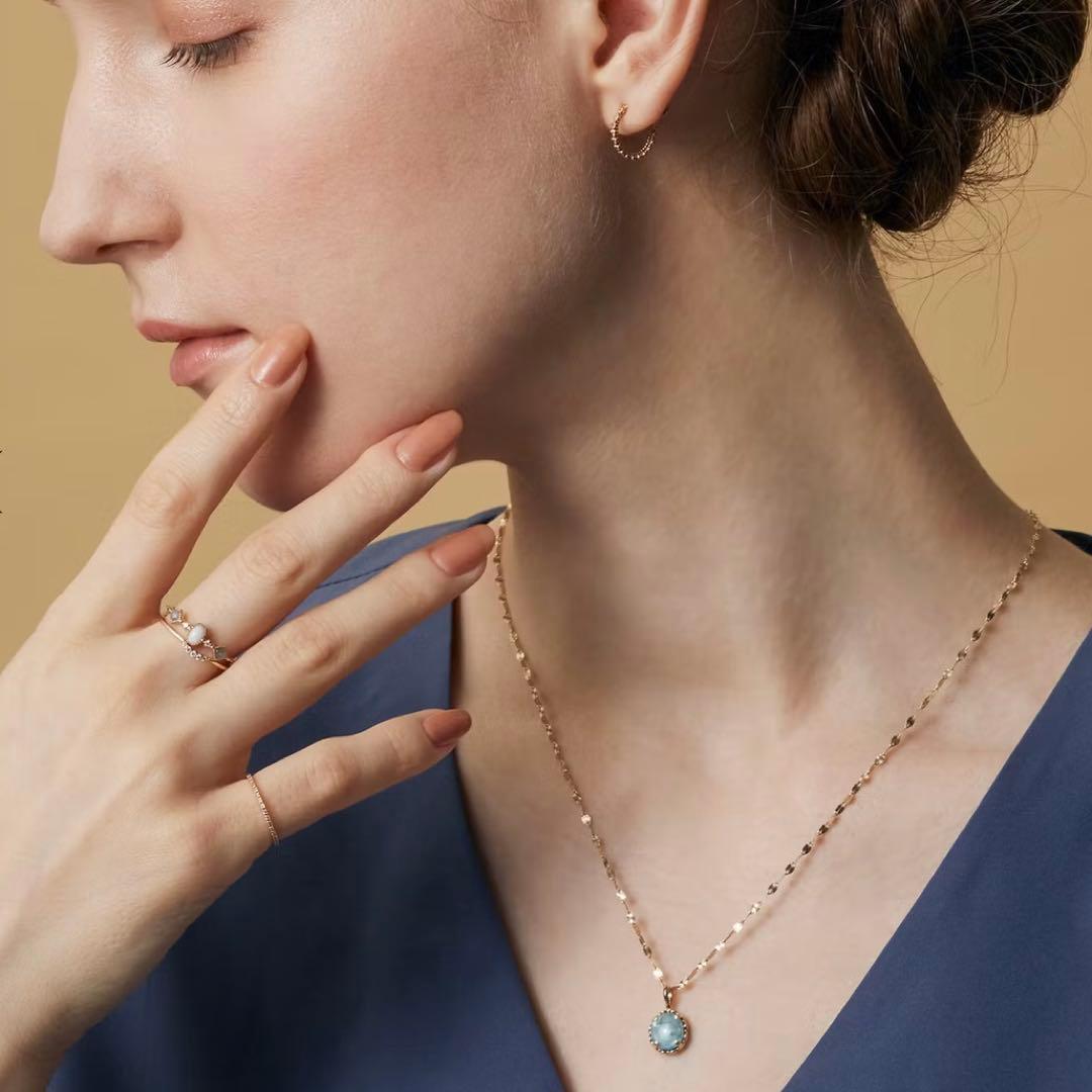 現行品 agete アガット K10 チャーム トリプレット