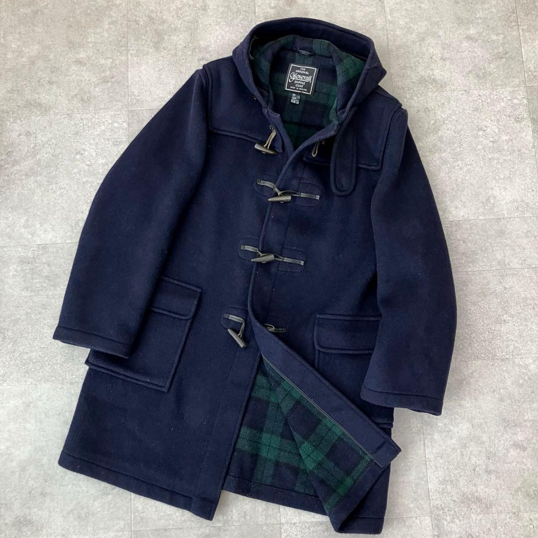 英国製 グローバーオール ダッフルコート/裏ブラックウォッチ/EUR52