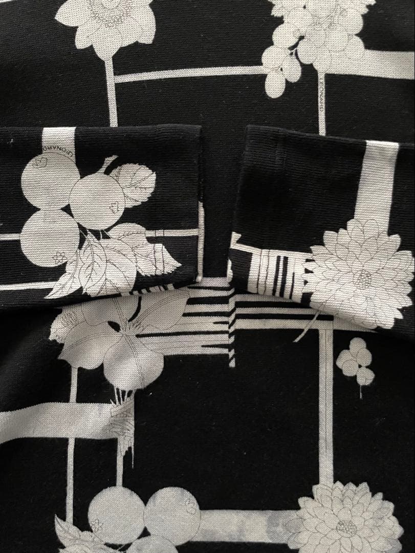 ●美品　LEONARD レオナール 長袖カットソー L 一枚で暖か