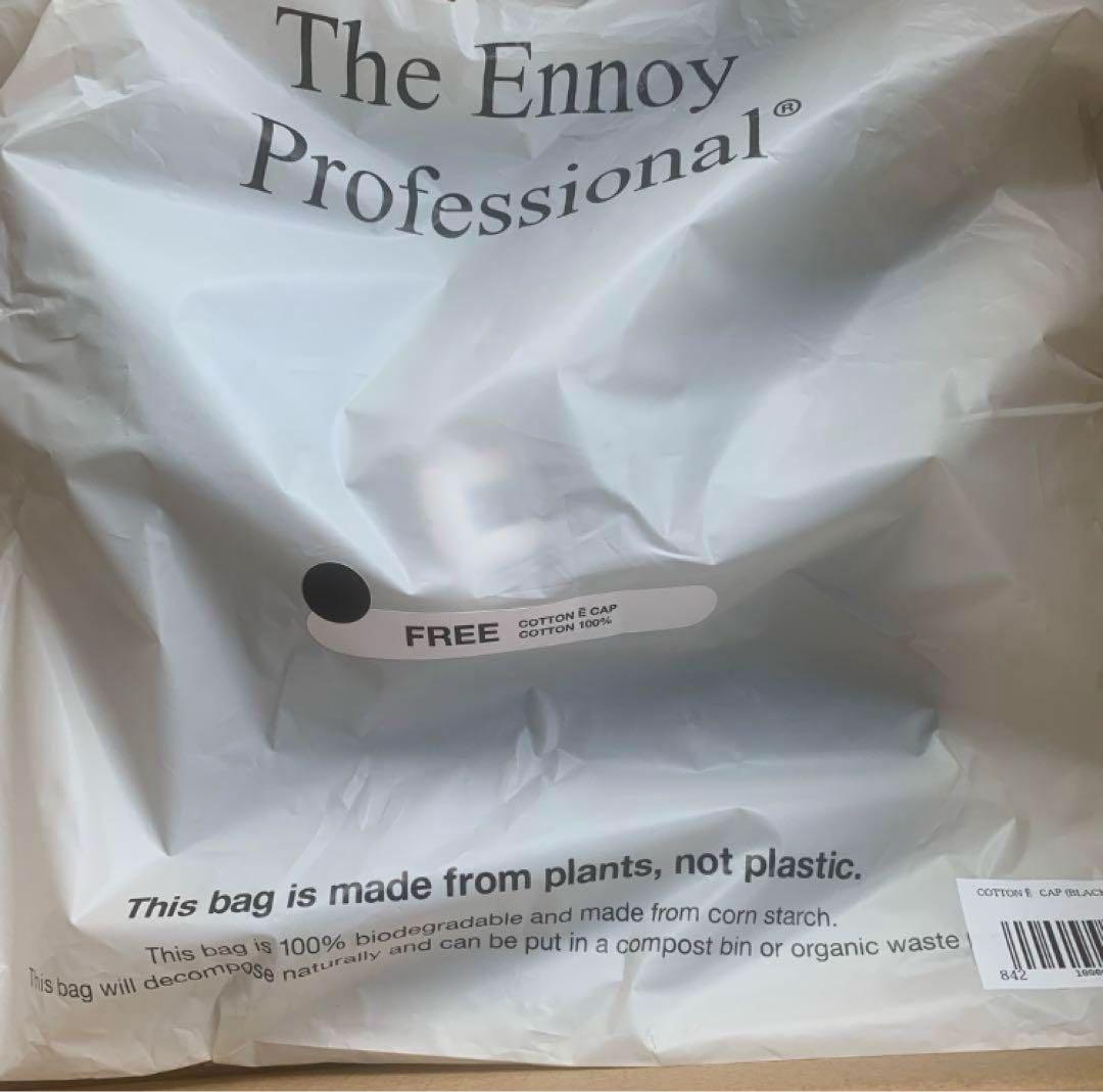 新品 ENNOY COTTON Ē CAP BLACK キャップ エンノイ