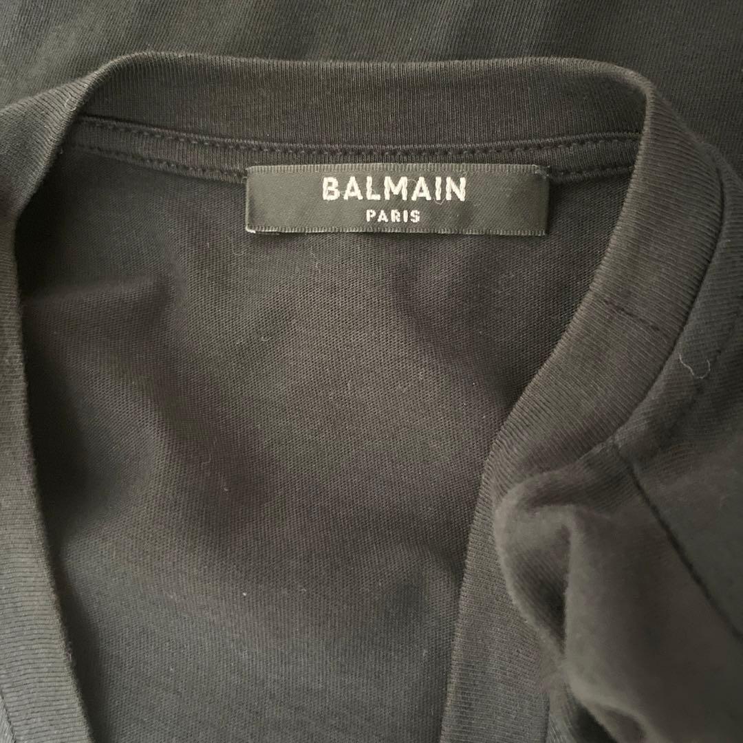 BALMAIN Tシャツ 黒 ロゴ入り
